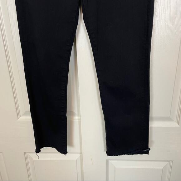 MOTHER The Rascal Ankle Step Fray Black Jeans Sz 30 - Picture 5 of 12